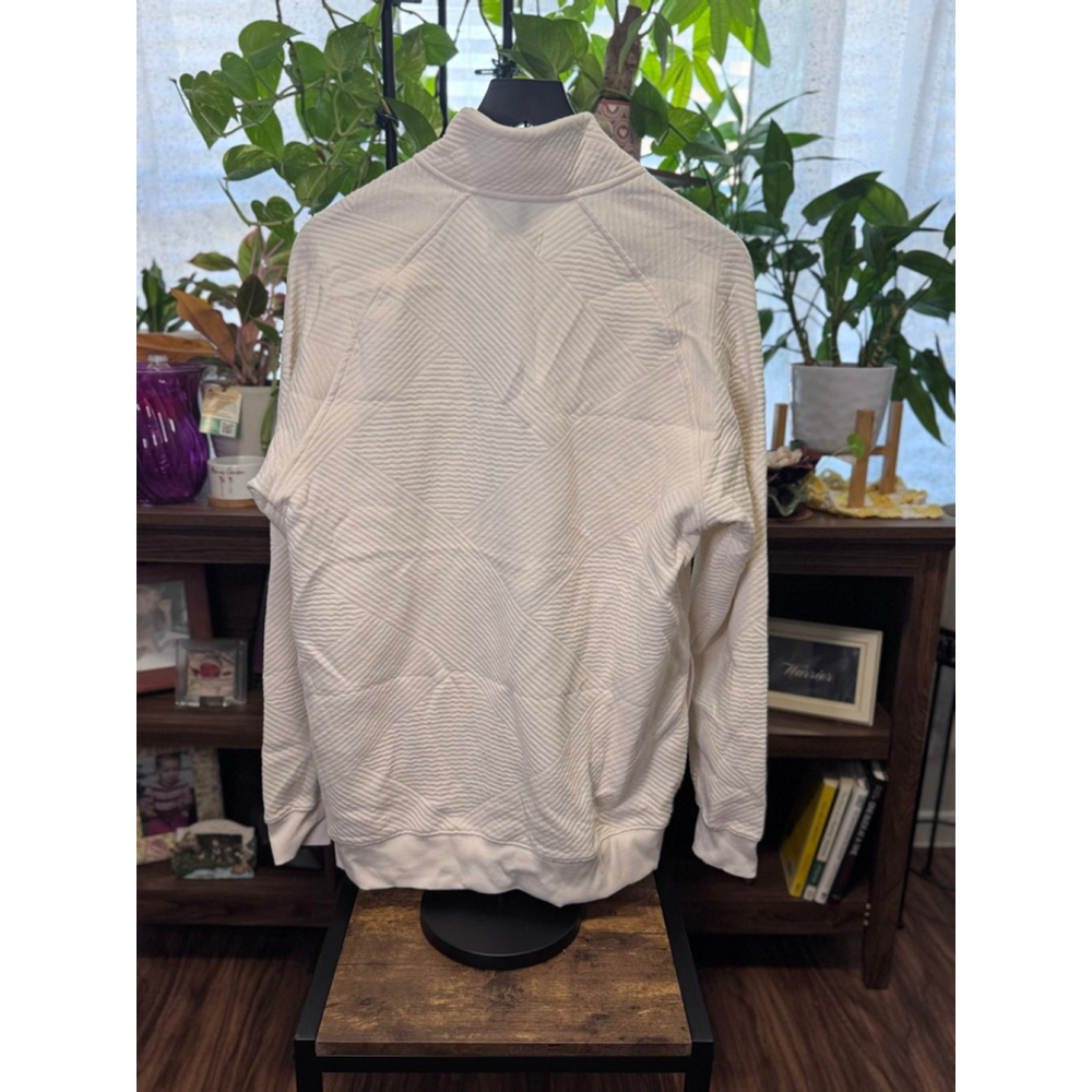 Men's Goodfellow & Co Ivory Quilted Sweatshirt M - Picture 5 of 8